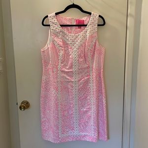 Lily Pulitzer Pink and White Dress